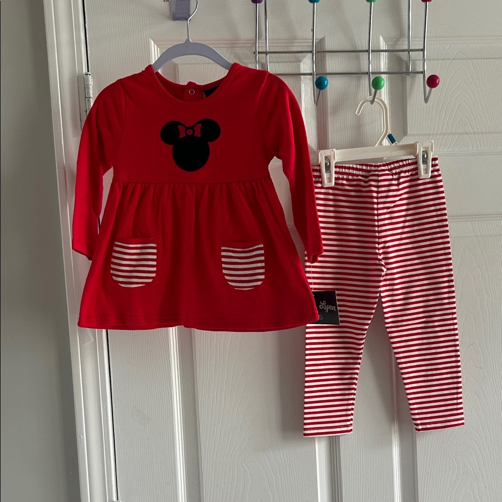 Red Kids outfit with Mouse Design!!   Sooo Cute!!